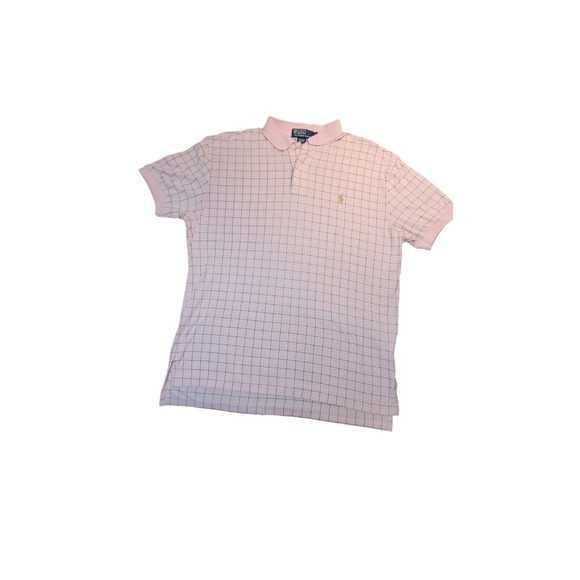 Polo Ralph Lauren Rare Pink Pony Large Polo‎ Collared Men Shirt - Picture 1 of 6
